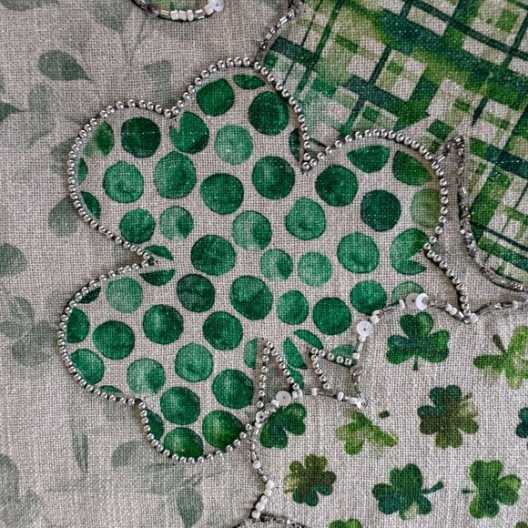 Storehouse Saint St Patricks Day Table Runner Shamrocks Party Home Decor 16 x 72 - Picture 5 of 12